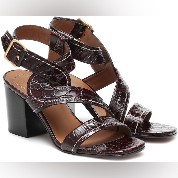 【Chloe】 Candice croc-effectレザーサンダル Chloe | Shoes | Chlo Candice Croceffect Leather Sandals Size